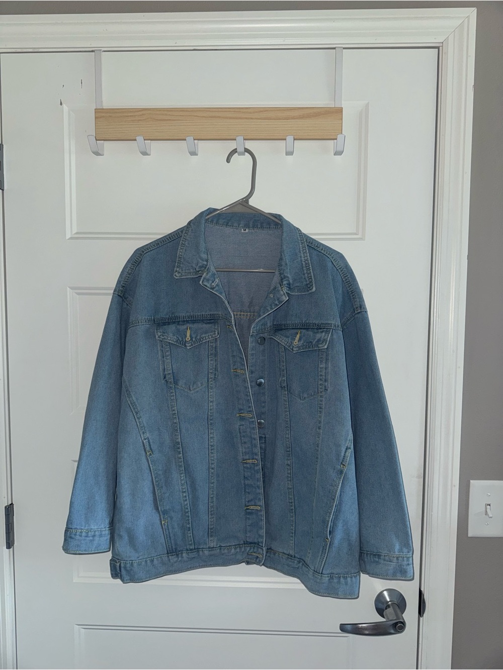 Classic Light Blue Denim Jean Jacket - Relaxed Fit